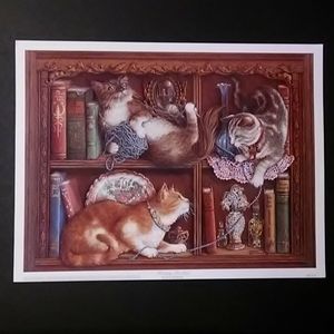Cat Art Print. 12 x 16